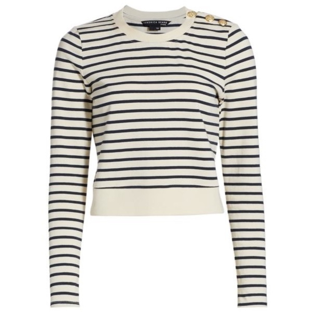 Veronica Beard Samson Striped Top Size XS